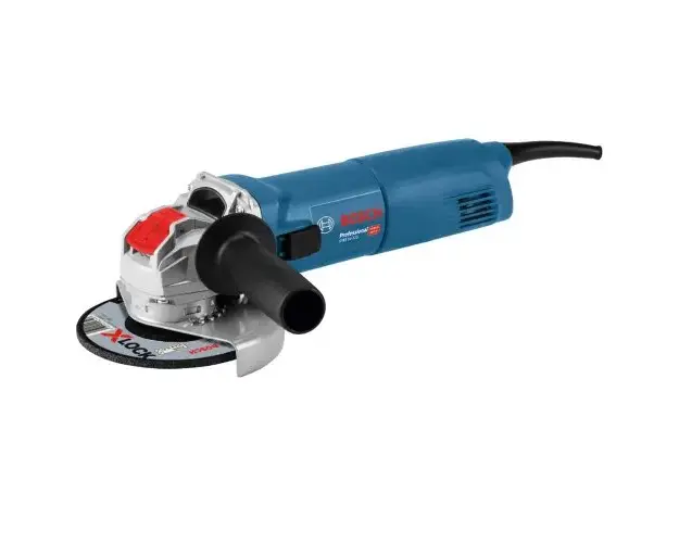 Polizor unghiular Bosch Professional X-Lock GWX 14-125, 1400 W, 11.000 RPM, 125 mm diametru disc + cutie + maner auxiliar + aparatoare de protectie