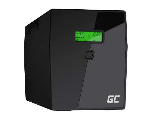 UPS Green Cell 1400W/2000VA Microsine, USB, RJ45, LCD, 2 x Schuko