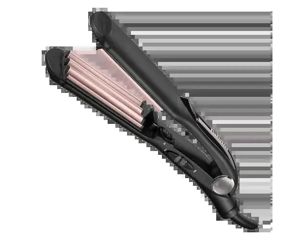 Placa pentru creponat parul BaByliss 2165CE, 210 C, Turmalina-Ceramica, Negru