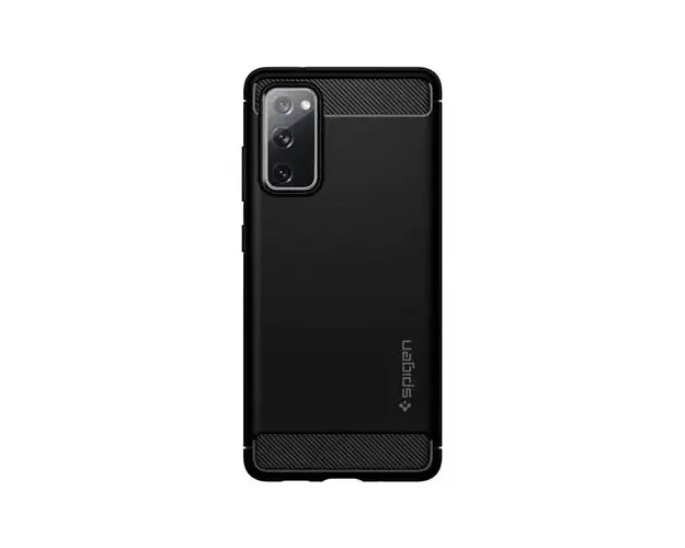 Husa Premium Originala Spigen Rugged Armor Samsung Galaxy S20 Fe, Negru Silicon