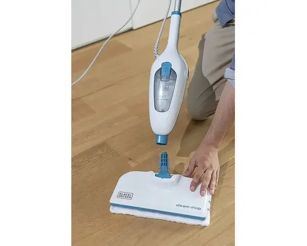 Mop cu aburi 5 in 1, BLACK & DECKER FSM13E5-QS, 0.38l, 1300W, alb-verde