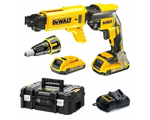 Masina de insurubat gips carton cu 2 acumulatori 18V 2Ah Dewalt DCF620D2K-QW