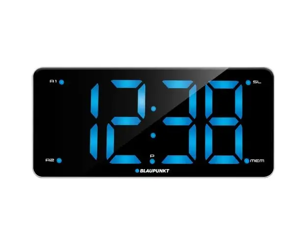 Radio cu ceas Blaupunkt CR15WH, FM radio, Dual Alarm, USB, Alb