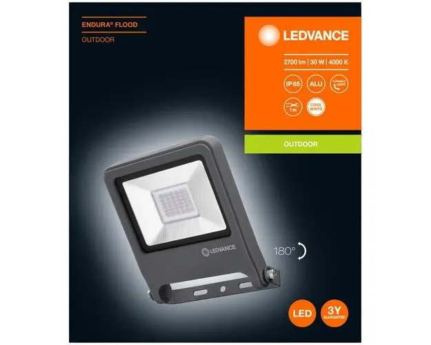 Proiector LED Ledvance Endura, 30W, 2700 lm, lumina neutra (4000K), IP65