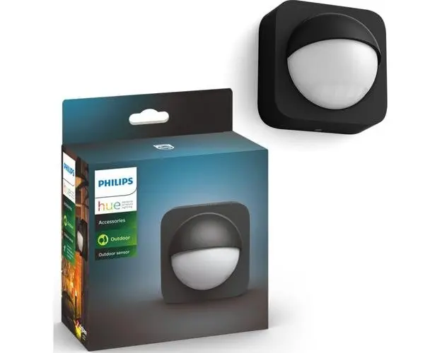 Senzor miscare pentru exterior Philips Hue, instalare wireless, AA, IP54