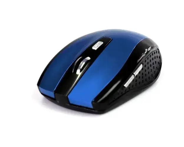 Mouse Optic Media-Tech RATON PRO Wireless, 5 Butoane, Scroll, 1200 dpi, Albastru