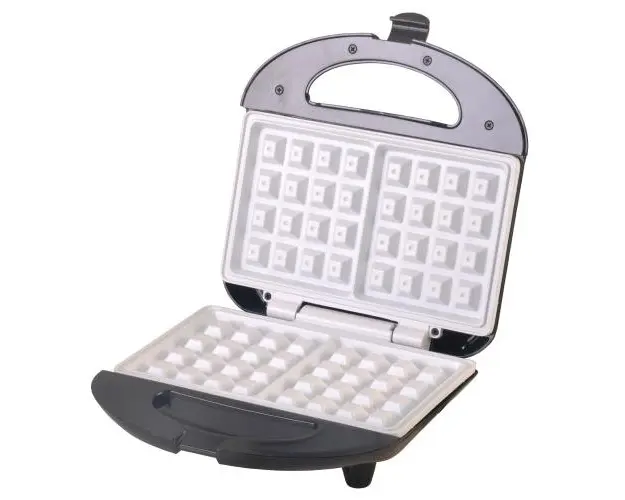 Aparat de preparat waffle/ vafe Camry CR 3019, 700 w, placi ceramice, Negru