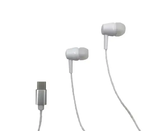 Casti cu Microfon Media-Tech MAGICSOUND, USB-C cu Buton On/Off pentru Acceptare/Refuzare Apeluri Telefonice, pentru SmartPhone sau Tableta, Alb