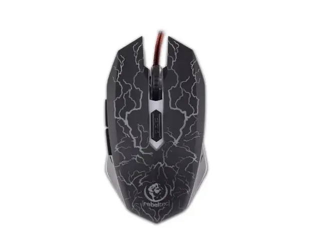 Mouse Gaming Rebeltec, USB Diablo, iluminare LED (Negru)