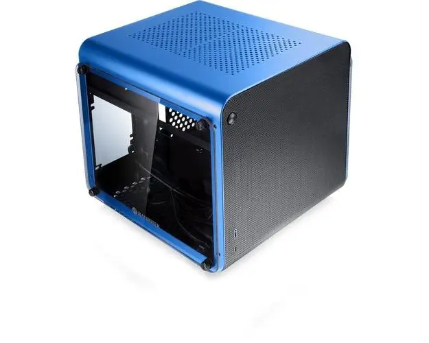 Carcasa RAIJINTEK METIS EVO TG Mini-ITX, Sticla temperata - Albastru