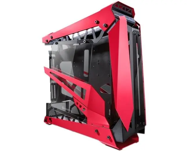 Carcasa Raijintek NYX PRO, Rosu, E-ATX, 2 raisere incluse