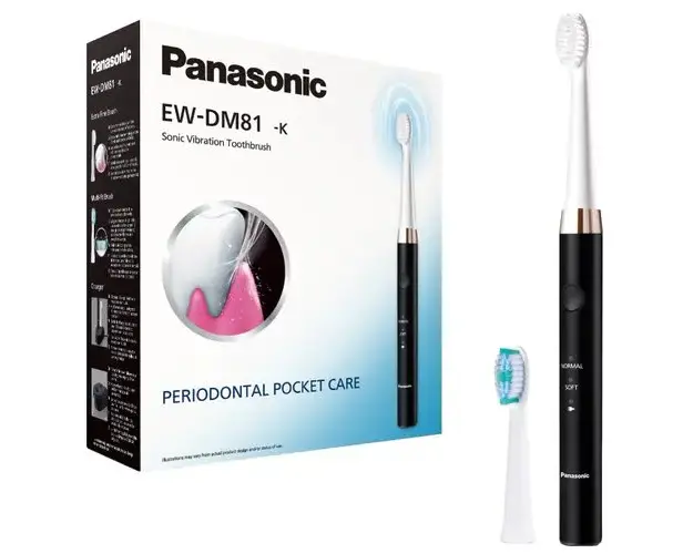 Periuta de dinti Panasonic Sonic vibration EW-DM81-K503, 31.000 oscilatii, Negru