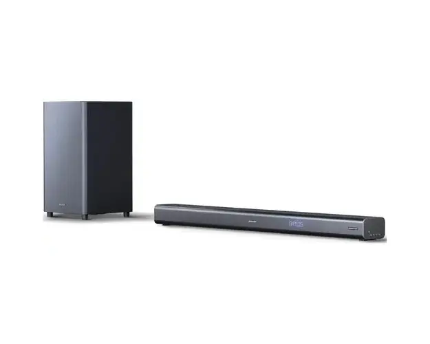 Soundbar Sharp HT-SBW460, 3.1, Dolby Atmos, 440W, Virtual Surround Sound, Subwoofer wireless, Bluetooth, Negru