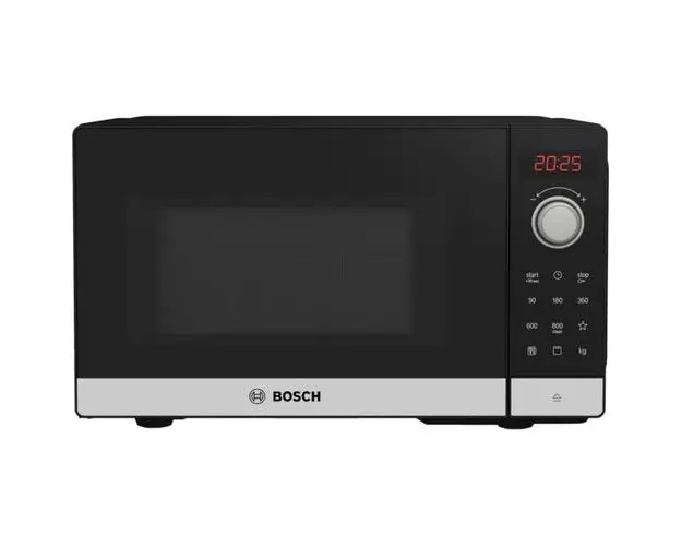 Cuptor cu microunde Bosch FEL023MS2, 800W, 20L, Afisaj digital, Sistem hidrolitic, Iluminare LED, Sticla neagra
