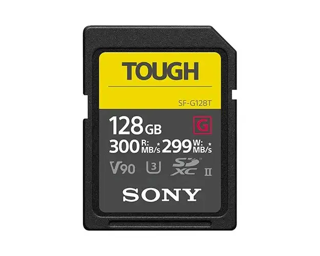 Card de memorie Sony SDXC Tough Professional, 128GB, UHS-II, Class 10, 300MB/s