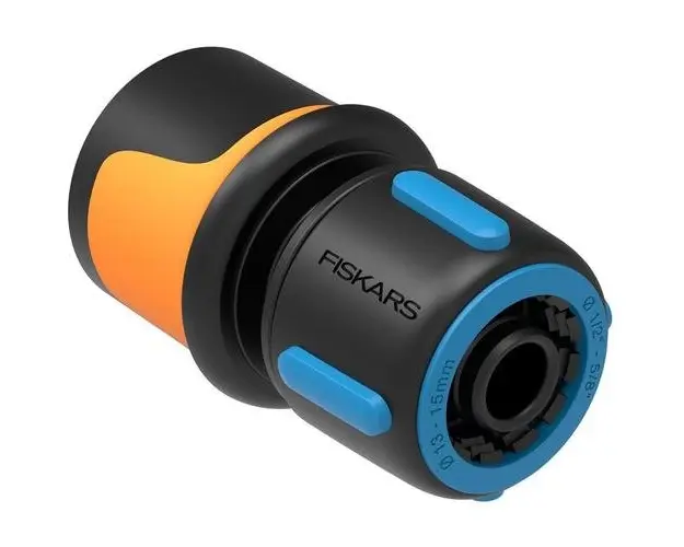 Conector furtun 13-15 mm (1/2-5/8inch), L=116 mm, Fiskars, din plastic rezistent