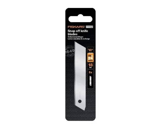Lame segmentate cutter Fiskars CarbonMax 18 mm, set 5 buc
