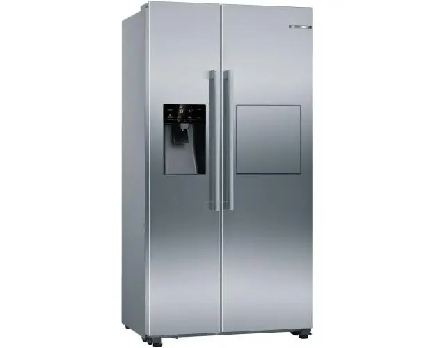 Side by Side Bosch KAG93AIEP, 560 l, Clasa E, NoFrost, VitaFresh, SuperCooling, FreshSense, MultiAirflow, H 179 cm, Inox Antiamprenta