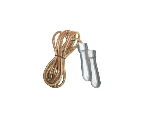 Coarda de sarit TOORX AHF-090, piele, manere otel cromat , Diametru franghie 7.5 mm