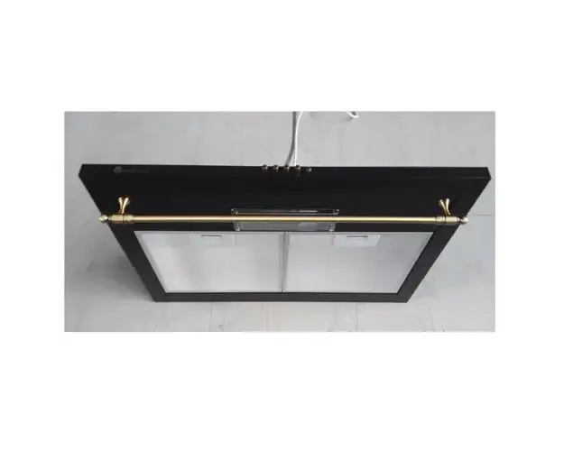 Hota decorativa Studio Casa Onda Retro Black, 60 cm, 1 motor turbo, 3 viteze, Putere de absorbtie 253 m3/h, Negru Antracit