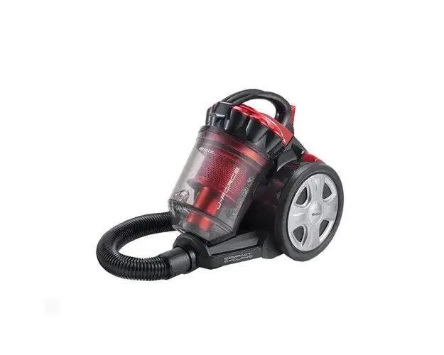 Aspirator fara sac 2753 J-Force, Ariete, 700 W, motor ciclonic de inalta performanta, capacitate rezervor 3l, filtru Hepa, Negru/Rosu