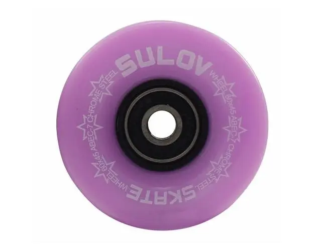 Set 4 roti skateboard Sulov, violet pastel