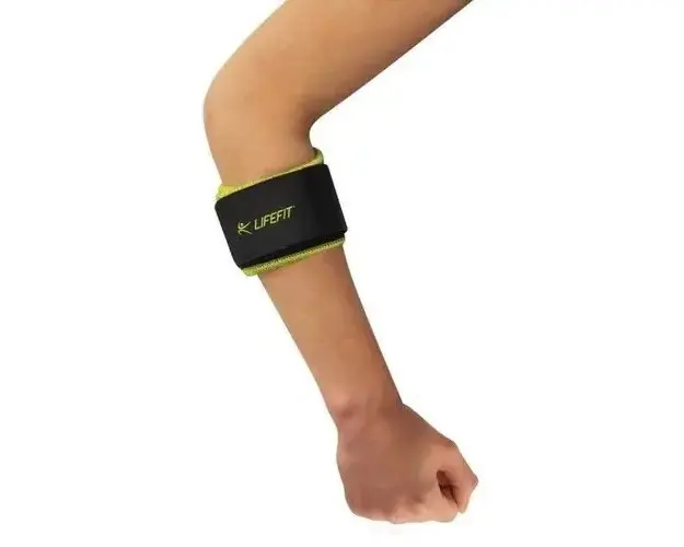 Suport cot tenis neopren, negru-verde