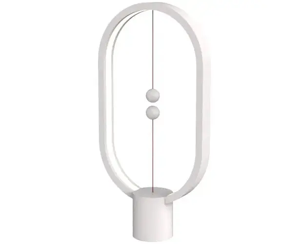Lampa LED Allocacoc Heng Balance Lamp Ellipse, USB Type-C, 5W, 50 lm, 1A 5V, lumina calda, Alb