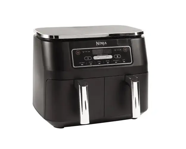 Friteuza cu aer cald cu doua zone Ninja AF300EU, 2470W, 7.6L, 6 metode de gatit, Max Crisp, Roast, Bake, Reheat, Dehydrate and Air Fry, Negru