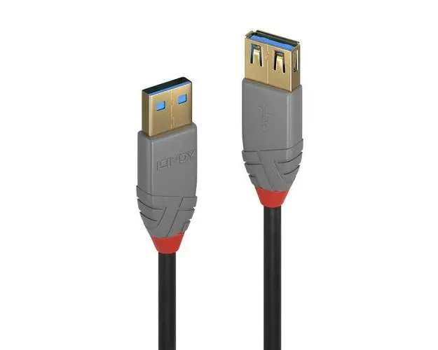 Cablu de date Lindy LY-36760, 0.5m, USB 3.2 Type A, 5Gbps