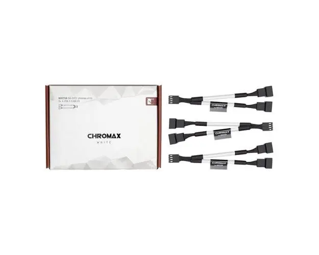 Set 3 cabluri splitter PWM Noctua NA-SYC1 chromax white, Alb/Negru