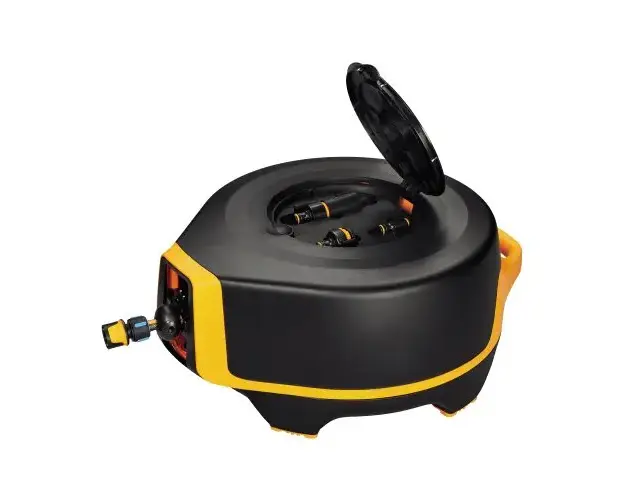 Set tambur Fiskars 1025932, 20 m lungime furtun, tambur automat