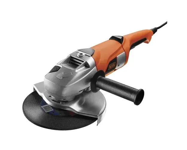 Polizor unghiulat Black & Decker KG2000-QS, 2000 W, 230 V, 6500 RPM, 230 mm diametru disc, 3 m lungime cablu