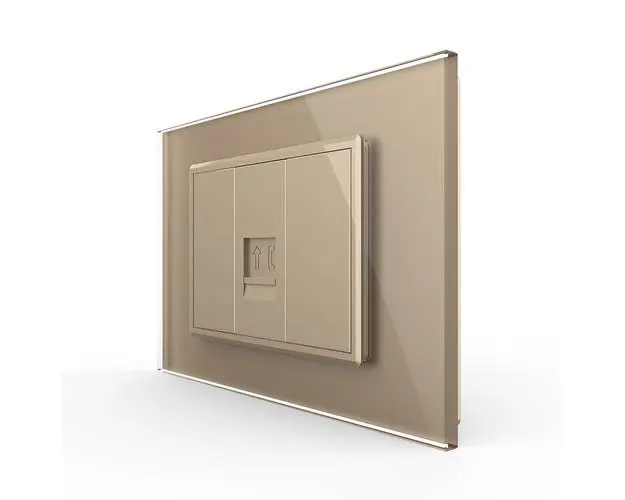 Priza Telefon LIVOLO cu Rama din Sticla