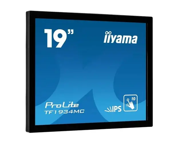 Monitor IPS LED iiyama 19inch TF1934MC-B7X, HD (1280 x 1024), VGA, HDMI, DisplayPort, Touchscreen (Negru)