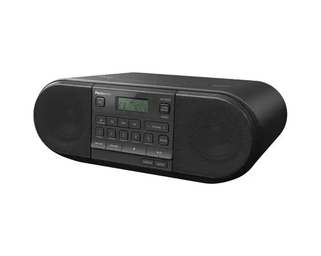 Radio portabil Panasonic RX-D550E-K, 20W, Bluetooth, CD, USB, Tuner FM, Negru