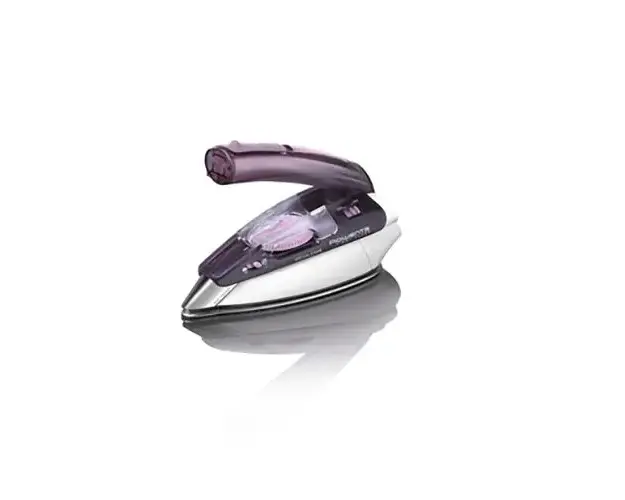 Fier de calact portabil Rowenta First Class DA1511F1, Talpa Inox Microsteam 200, 1000W, 45 g/min, Rezervor 70ml, Cablu de alimentare 2m, Alb/Violet