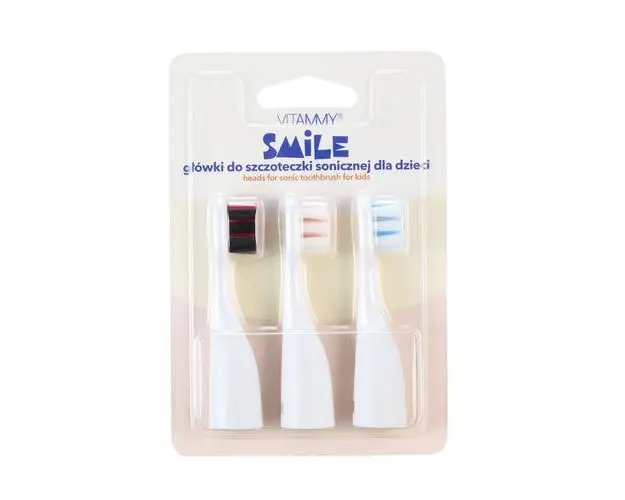 Set 3 rezerve periuta de dinti VITAMMY Smile TH1804-3, Set I, Crem
