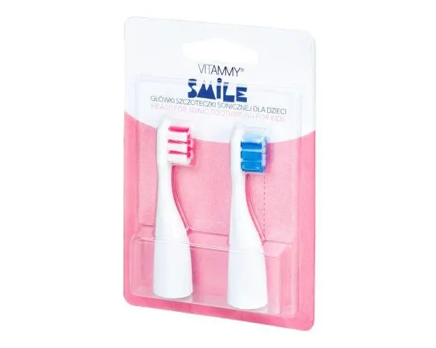 Set 2 rezerve periuta de dinti VITAMMY Smile, Albastru-Roz