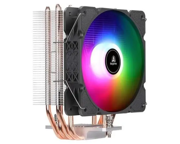Cooler procesor Segotep A4, iluminare RGB, 120mm