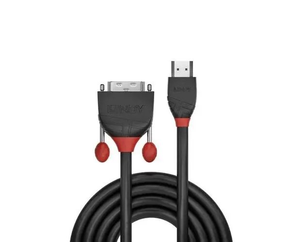 Cablu Lindy LY-36273, 3m, HDMI - DVI-D