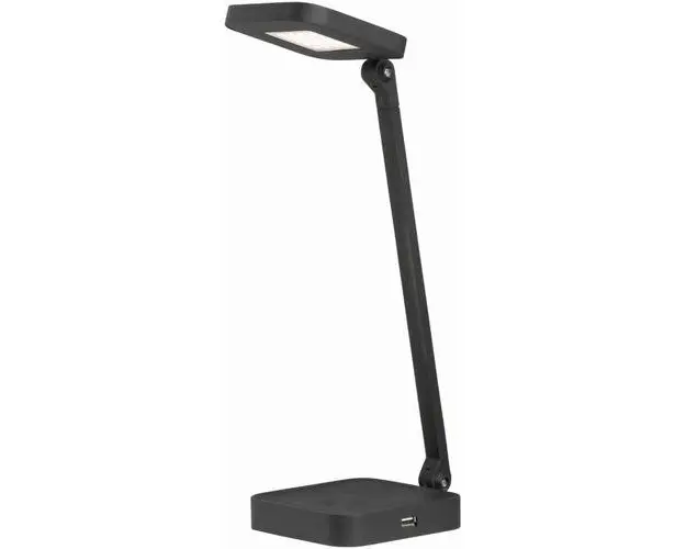 Lampa LED de birou Maxcom ML1001, control tactil, USB 5V/1A, 7W, 300 lm, temperatura lumina 4000K, Negru
