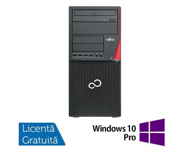 Calculator Sistem PC Refurbished Fujitsu Esprimo P910, Intel Core i5-3470 3.20GHz, 8GB DDR3, 120GB SSD, DVD-ROM + Windows 10 Pro
