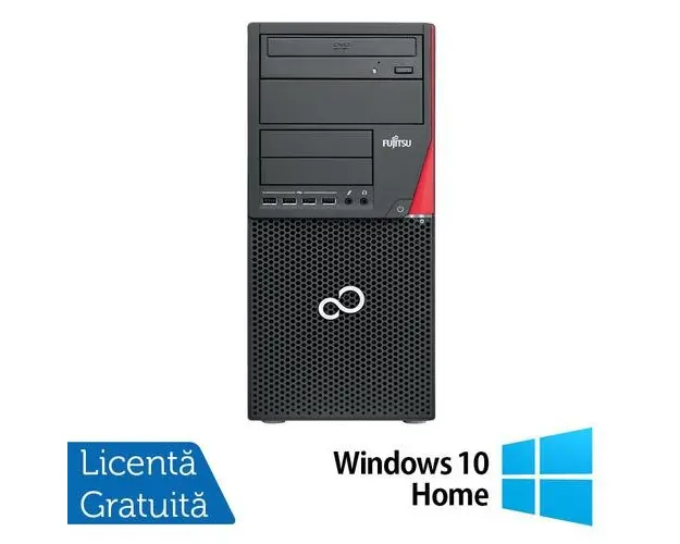 Calculator Sistem PC Refurbished Fujitsu Esprimo P910, Intel Core i5-3470 3.20GHz, 8GB DDR3, 240GB SSD, DVD-ROM + Windows 10 Home
