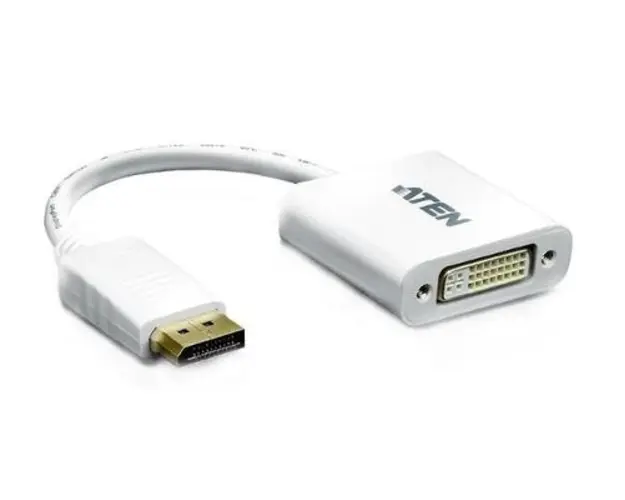 Adaptor video ATEN VC965-AT, DisplayPort la DVI-I DL, Alb