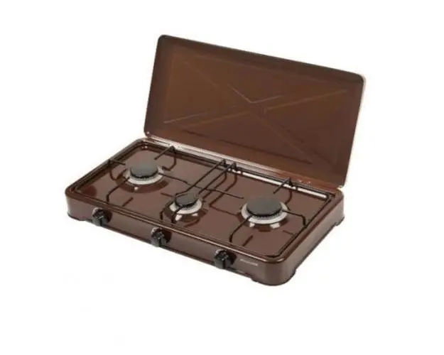 Plita 3 ochiuri RAVANSON K-03BR , Alimentare GPL butelie, Maro