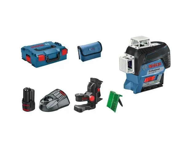 Nivela laser cu linii verzi GLL 3-80 CG, BM Bosch Professional, Clasa laser 2