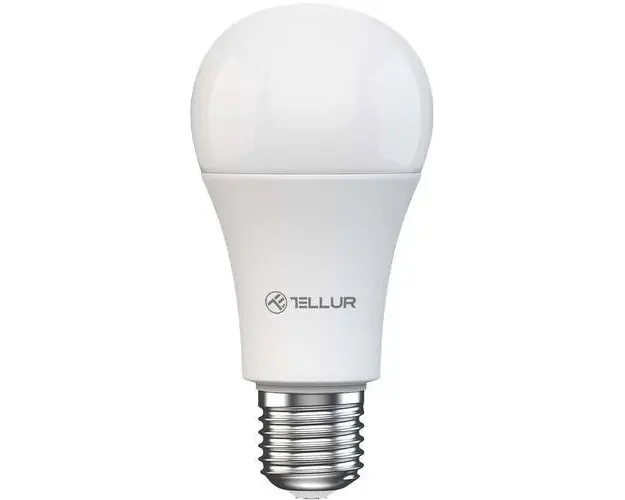 Bec LED inteligent Tellur TLL331331, Wi-Fi, E27, 9W, 820 lm
