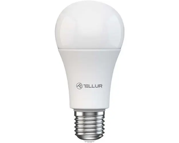 Bec LED RGB inteligent Tellur TLL331341, Wi-Fi, dimabil, E27, 9W, 820 lm