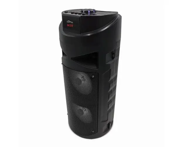 Boxa Stereo Portabila Media-Tech Karaoke Partybox KEG BT, Radio, MP3 Player, 30W RMS, USB, Slot SD, Negru